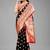 Silk Land  Black  Woven Design Silk Blend Saree 