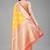  Yellow  Woven Design Silk Blend Saree 
