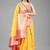  Yellow  Woven Design Silk Blend Saree 