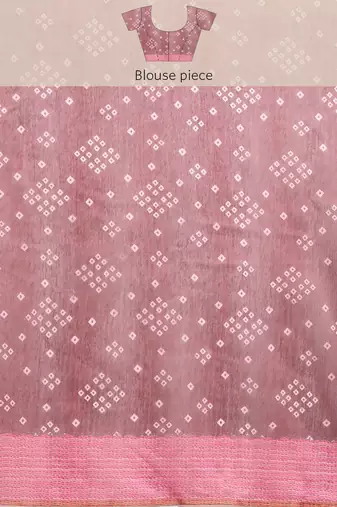 Silk Land  Brown  Printed Cotton Blend Saree 