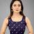  navy blue  embellished silk blend saree 