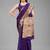 Silk Land  blue  embellished silk blend saree 