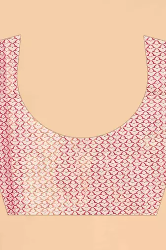Silk Land  Pink  Woven Design Brocade Saree 