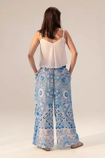 Monochrome printed lounge pants