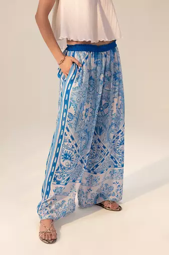 Monochrome printed lounge pants