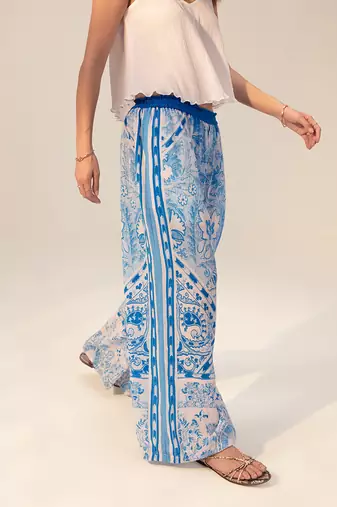 Monochrome printed lounge pants
