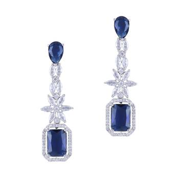 Blue american diamonds Earrings 2