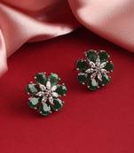 Green american diamonds Earrings