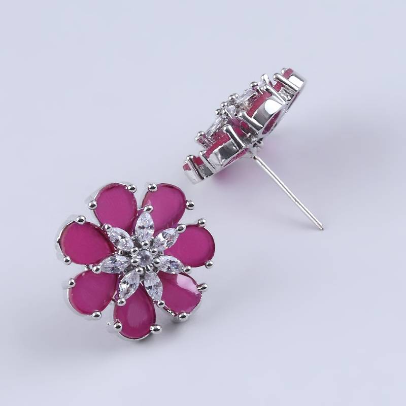 Pink american diamonds Earrings