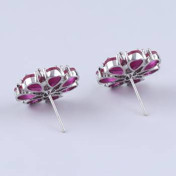 Pink american diamonds Earrings 4
