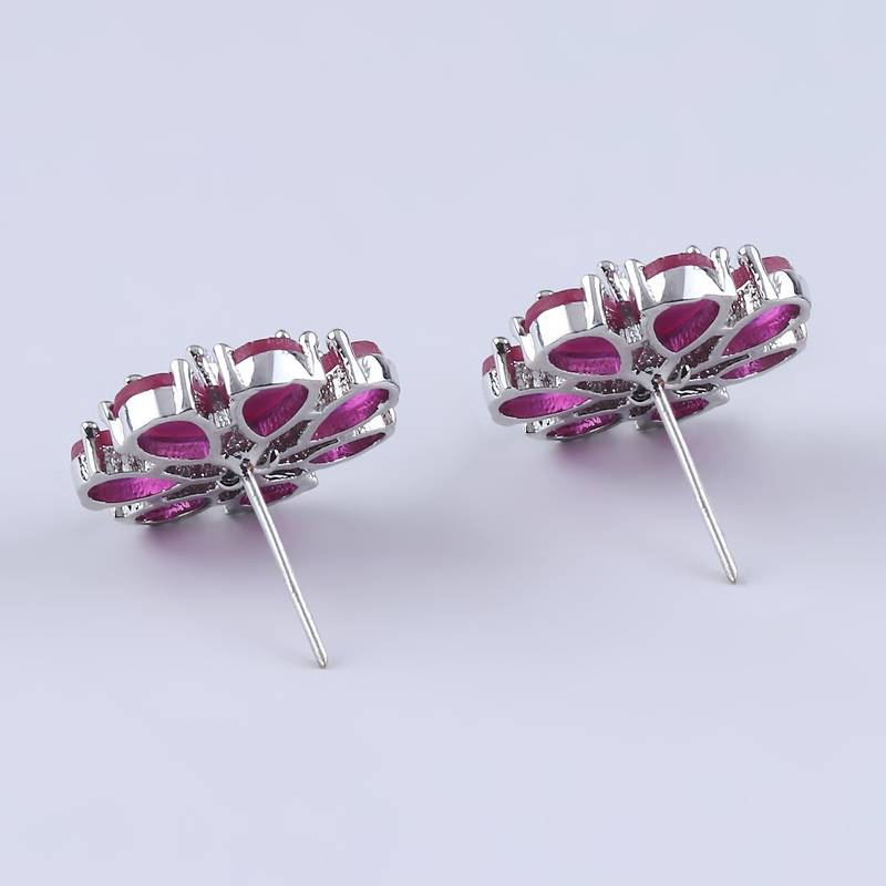 Pink american diamonds Earrings