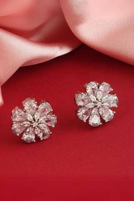 White american diamonds Earrings 1