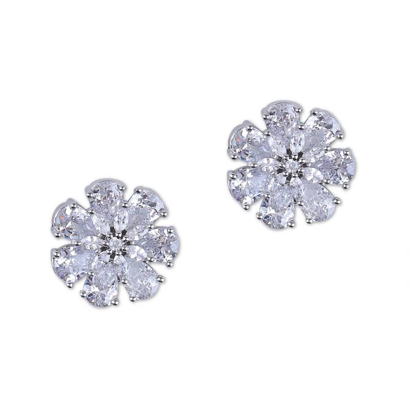 White american diamonds Earrings