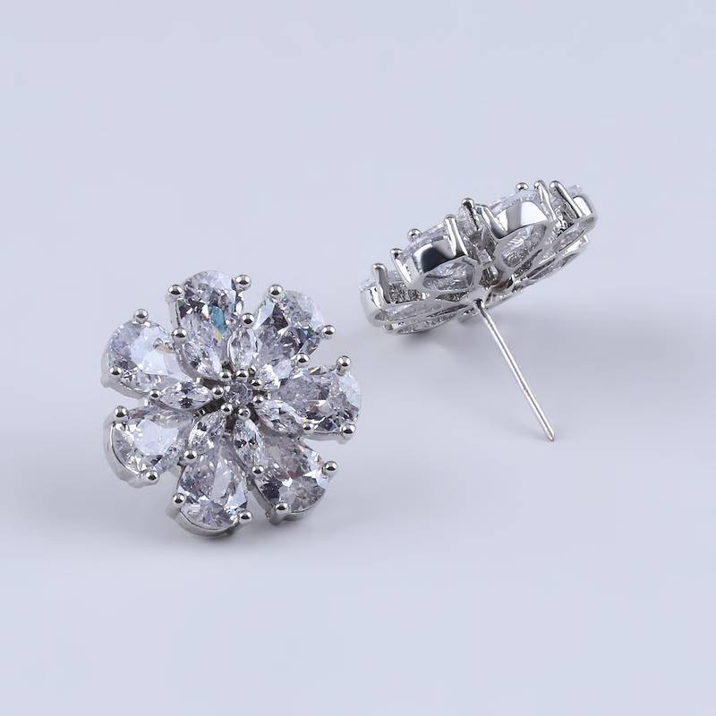 White american diamonds Earrings
