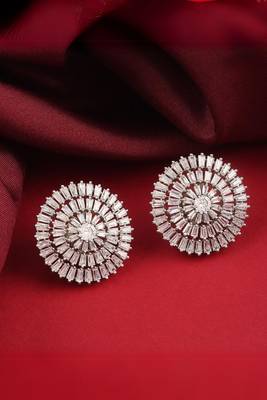Silver american diamonds Earrings 1