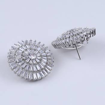 Silver american diamonds Earrings 3