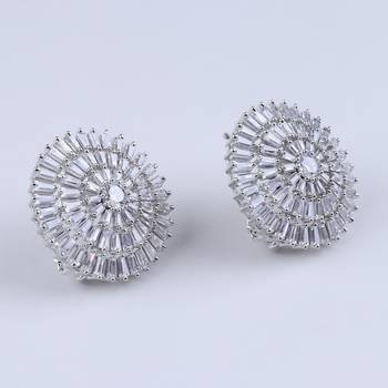 Silver american diamonds Earrings 4