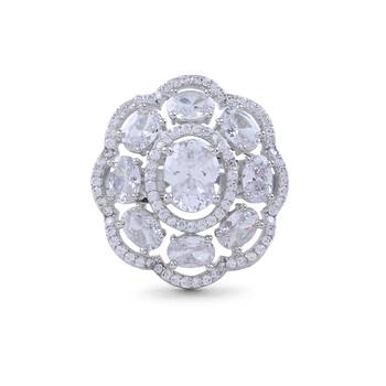 Silver american diamonds Rings 2