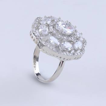 Silver american diamonds Rings 5