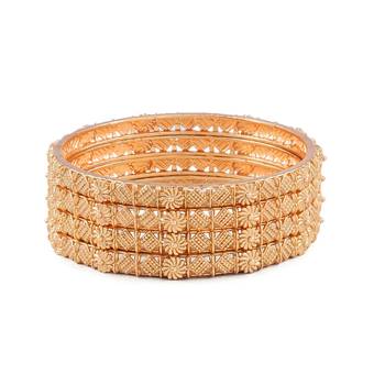 Premium Quality Brass Bangles Set of 4 For Women 2