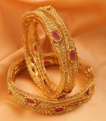 Premium Quality Brass Bangles Set of 4 for Women/Girls