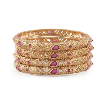Gold gold plated bangles and bracelets 2