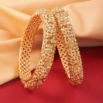Gold stone bangles and bracelets 1