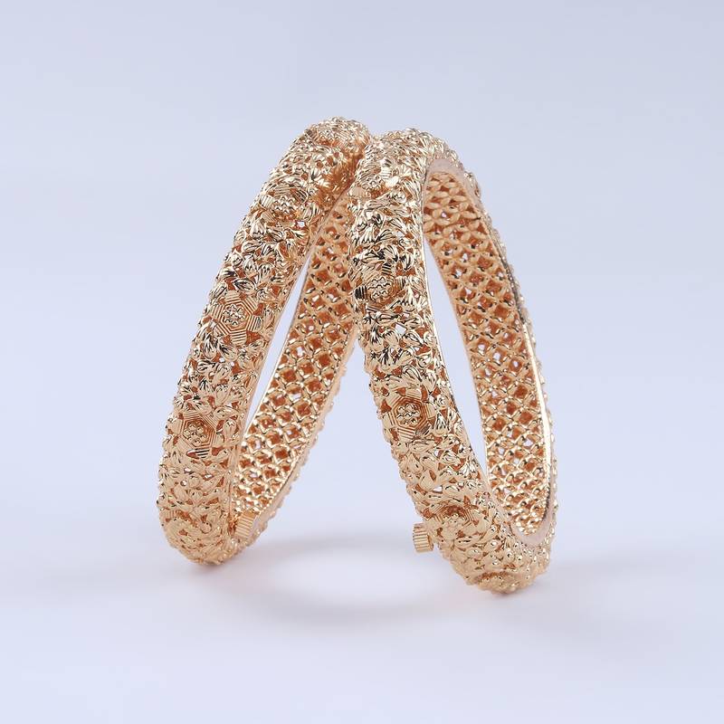 Gold stone bangles and bracelets