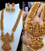 Gold Plated Traditional Kundan Pearl Choker Jewellery Set For Women