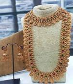 Gold Plated Traditional Kundan Pearl Choker Jewellery Set For Women