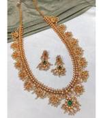 Gold Plated Traditional Kundan Pearl Choker Jewellery Set For Women