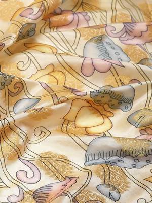 Silk Land  Multicolored Embellished Art Silk Saree  3