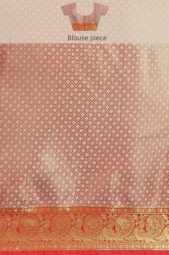 Silk Land  Black  Woven Design Brocade Saree 