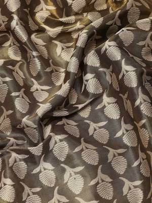 Silk Land  Black  Woven Design Brocade Saree  5