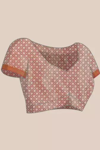 Silk Land  Mustard  Woven Design Brocade Saree 
