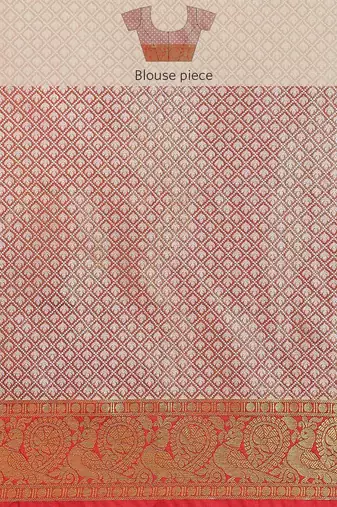 Silk Land  Mustard  Woven Design Brocade Saree 