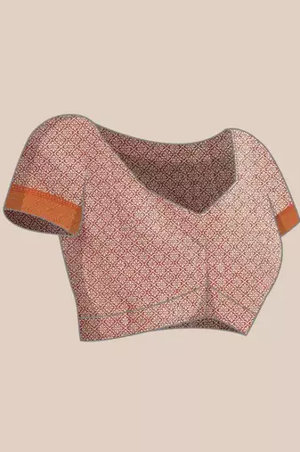 Silk Land  Pink  Woven Design Brocade Saree 