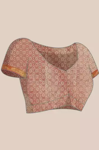 Silk Land  Mustard  Woven Design Brocade Saree 