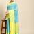 Silk Land  teal  woven design art silk saree 