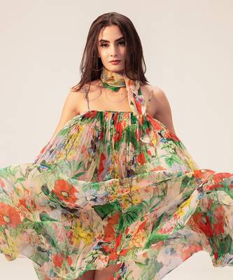 Multicolored eden floral printed cami dress 5