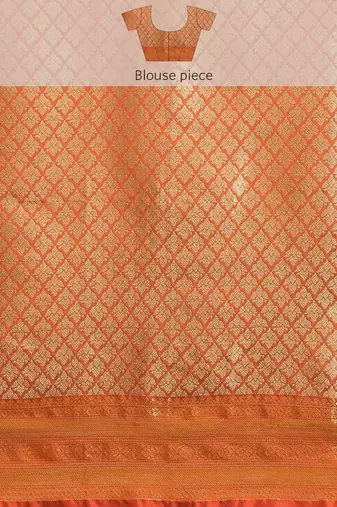 Silk Land  Green  Woven Design Brocade Saree 