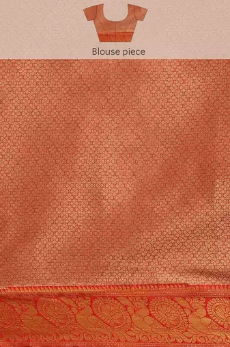 Silk Land  Purple  Woven Design Brocade Saree 