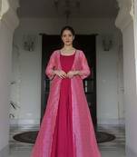 Rani Digital Printed Maslin Stiched Readymade Gown