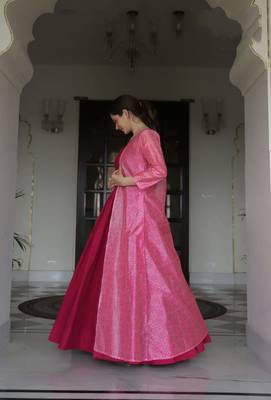 Rani Digital Printed Maslin Stiched Readymade Gown 2