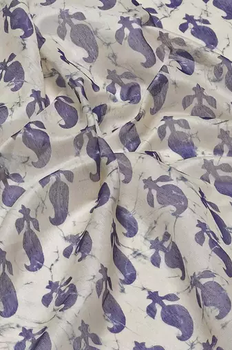 Silk Land  Blue  Woven Design Cotton Blend Saree 