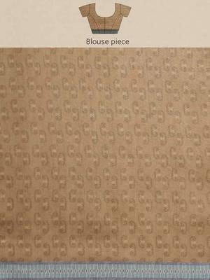 Silk Land  White  Woven Design Cotton Blend Saree  4