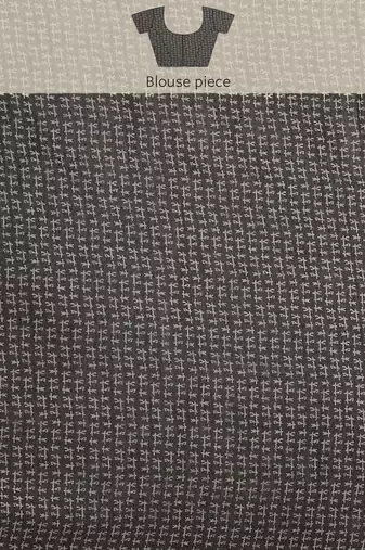 Silk Land  Black  Woven Design Cotton Blend Saree 