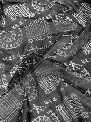 Silk Land  Black  Woven Design Cotton Blend Saree  5