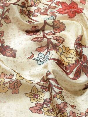 Silk Land  Multicolored Printed Art Silk Saree  5