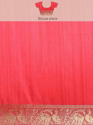 Silk Land  Brown  Printed Art Silk Saree  4
